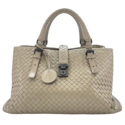 ボッテガヴェネタ BOTTEGAVENETA ローマ イントレチャート ハンドバッグ【中古】