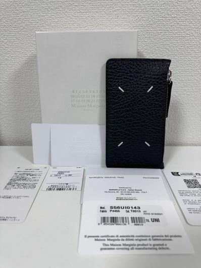 Maison Margiela CARD HOLDER ZIP EW "BLACK"