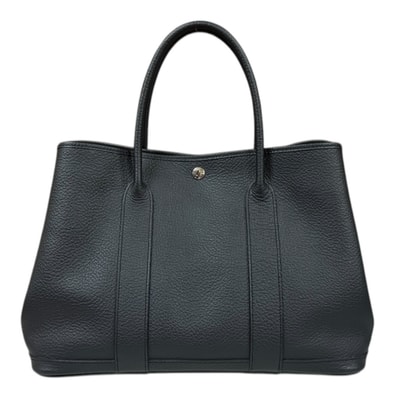 エルメス ガーデンパーティPM トートバッグ ネゴンダ ブラック レディース HERMES 中古