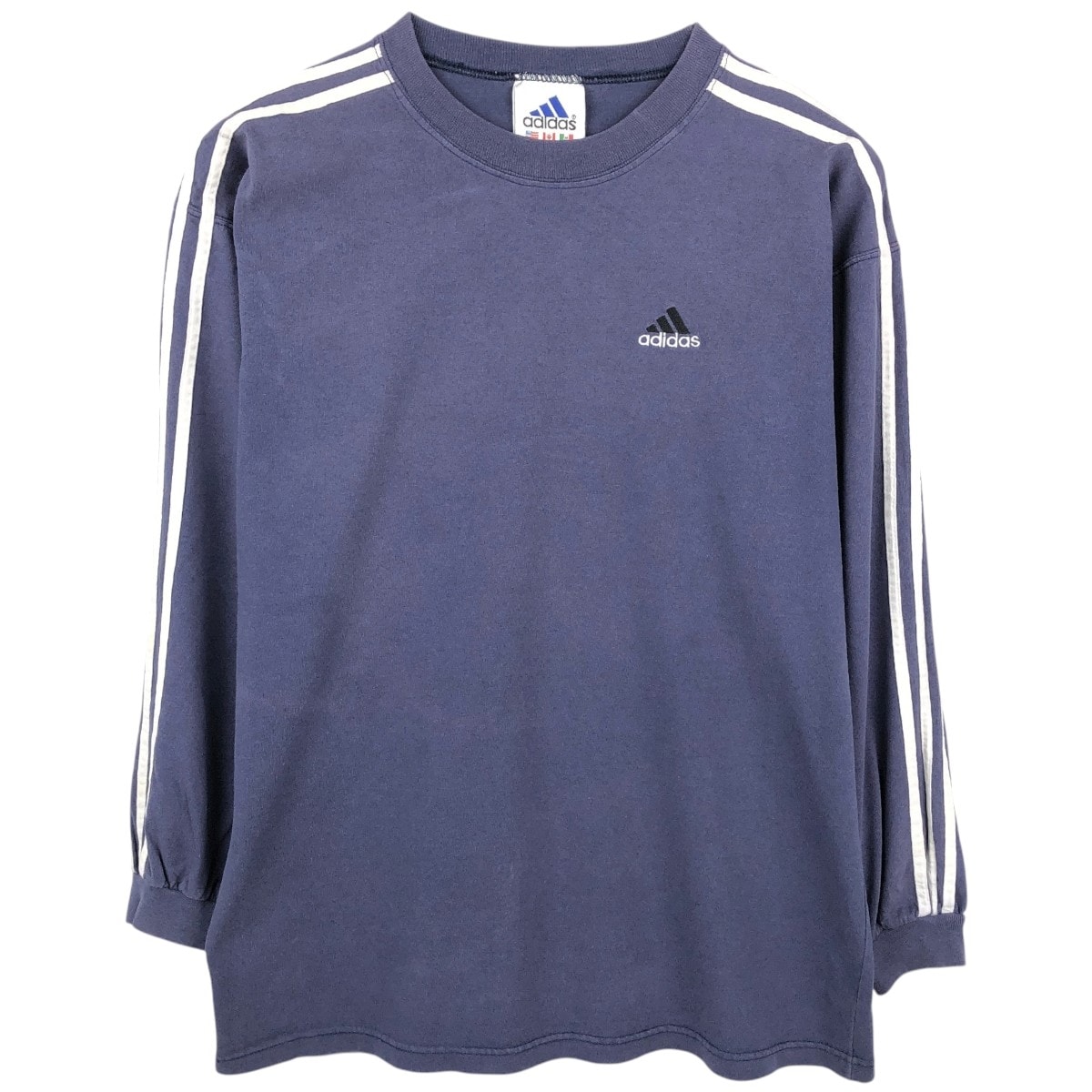 古着 90~00年代 アディダス adidas ロングTシャツ ロンT メンズL相当/eaa661976