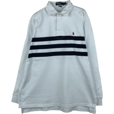 古着 ラルフローレン Ralph Lauren POLO by Ralph Lauren 長袖 ラガーシャツ メンズM相当/eaa601391