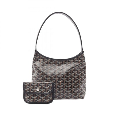 ゴヤール GOYARD ボエム ミニ ホーボーバッグ ハンドバッグ バッグ PVCコーティングキャンバス レザー レディース ブラック系 / ホワイト系 / ブラウン系 BOHEMEMINTY01CL01P 【中古】