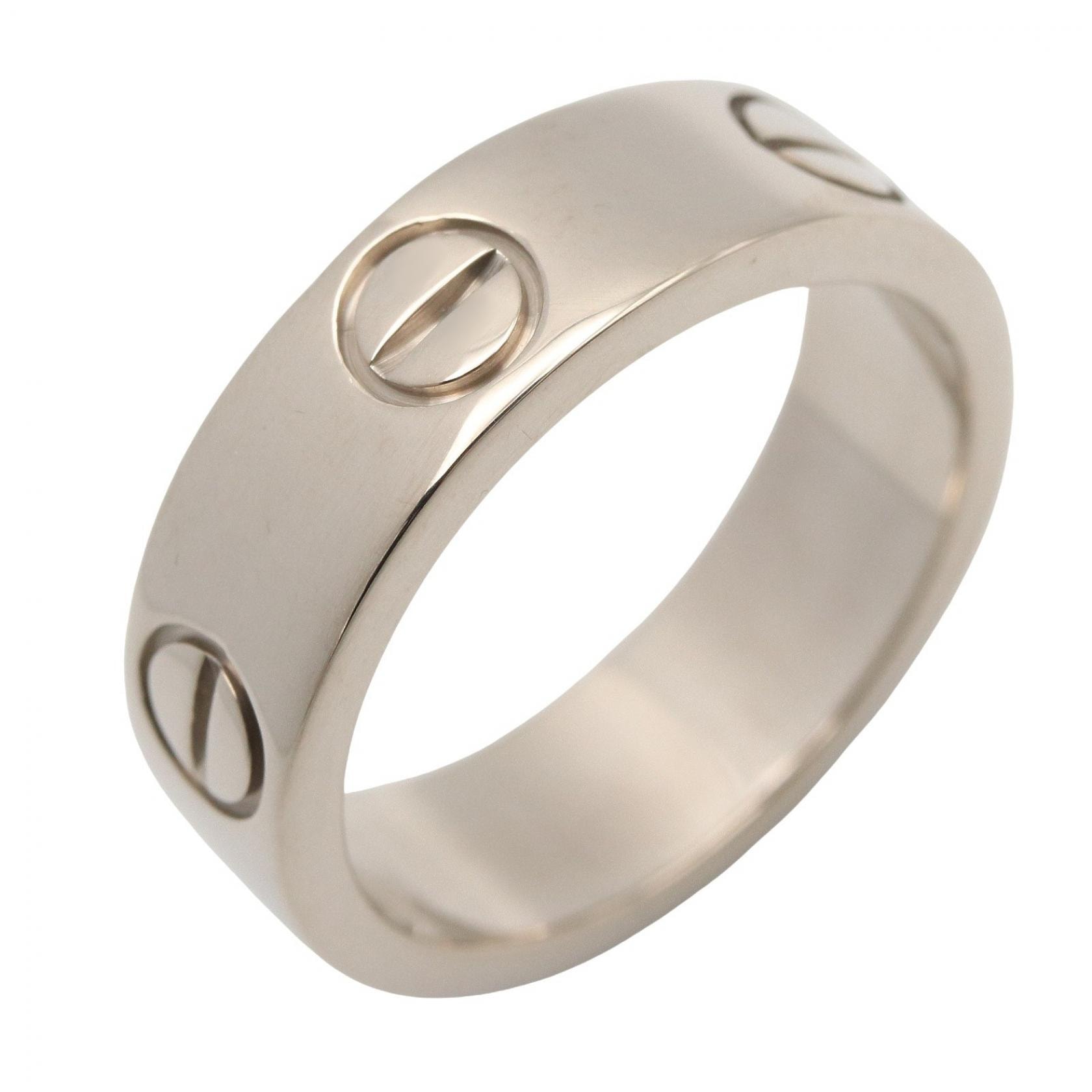 カルティエ CARTIER ラブリング リング・指輪 ジュエリー K18WG(ホワイトゴールド) メンズ レディース シルバー系 B4084700 【中古】