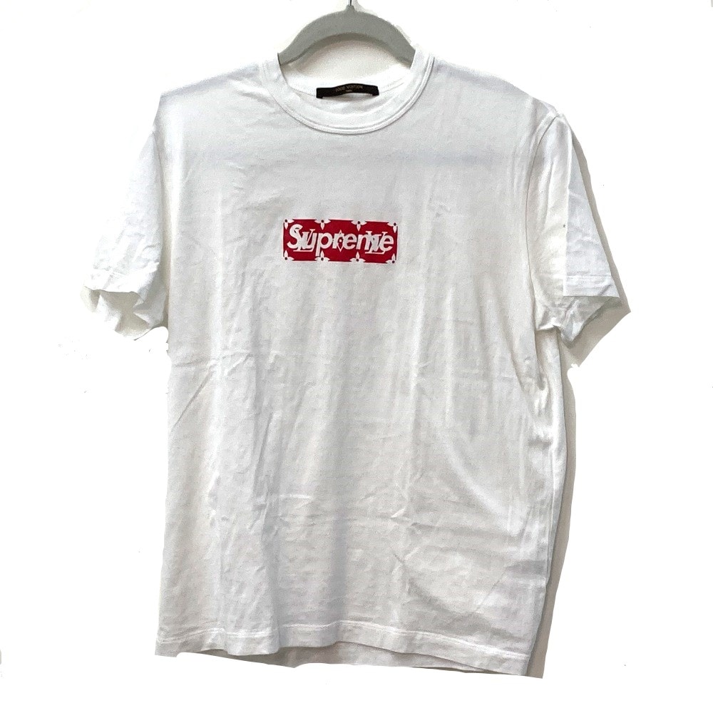 ルイヴィトン LOUIS VUITTON LOUIS VUITTON SUPREME シュプリーム ボックスロゴ アパレル アパレル トップス 半袖Tシャツ コットン ホワイト