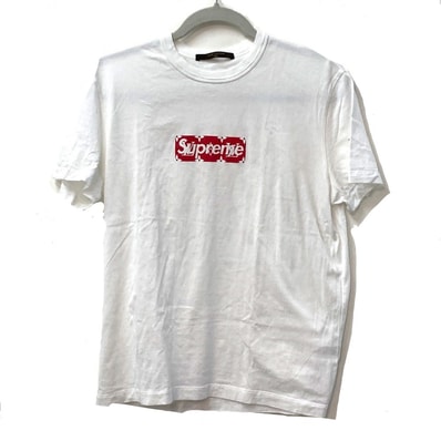 ルイヴィトン LOUIS VUITTON LOUIS VUITTON SUPREME シュプリーム ボックスロゴ アパレル アパレル トップス 半袖Tシャツ コットン ホワイト