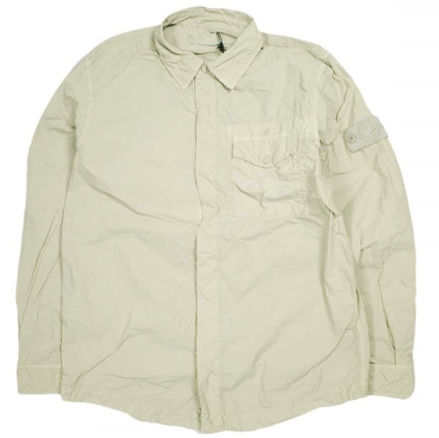 STONE ISLAND ストーンアイランド 25SS CAMICIA GHOST PIECE OVERSHIRT ガーメントダイ ナイロン オーバーシャツ K1S151100003 S00F6 L BEIGE(V0090) 長袖 ゴースト トップス