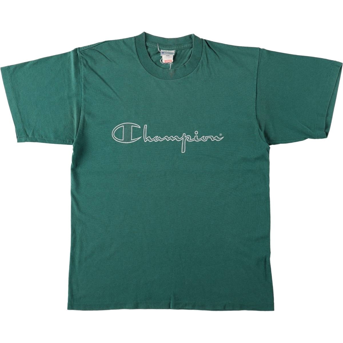 古着 90年代 チャンピオン Champion ロゴプリントTシャツ イタリア製 メンズM相当 ヴィンテージ/eaa672753