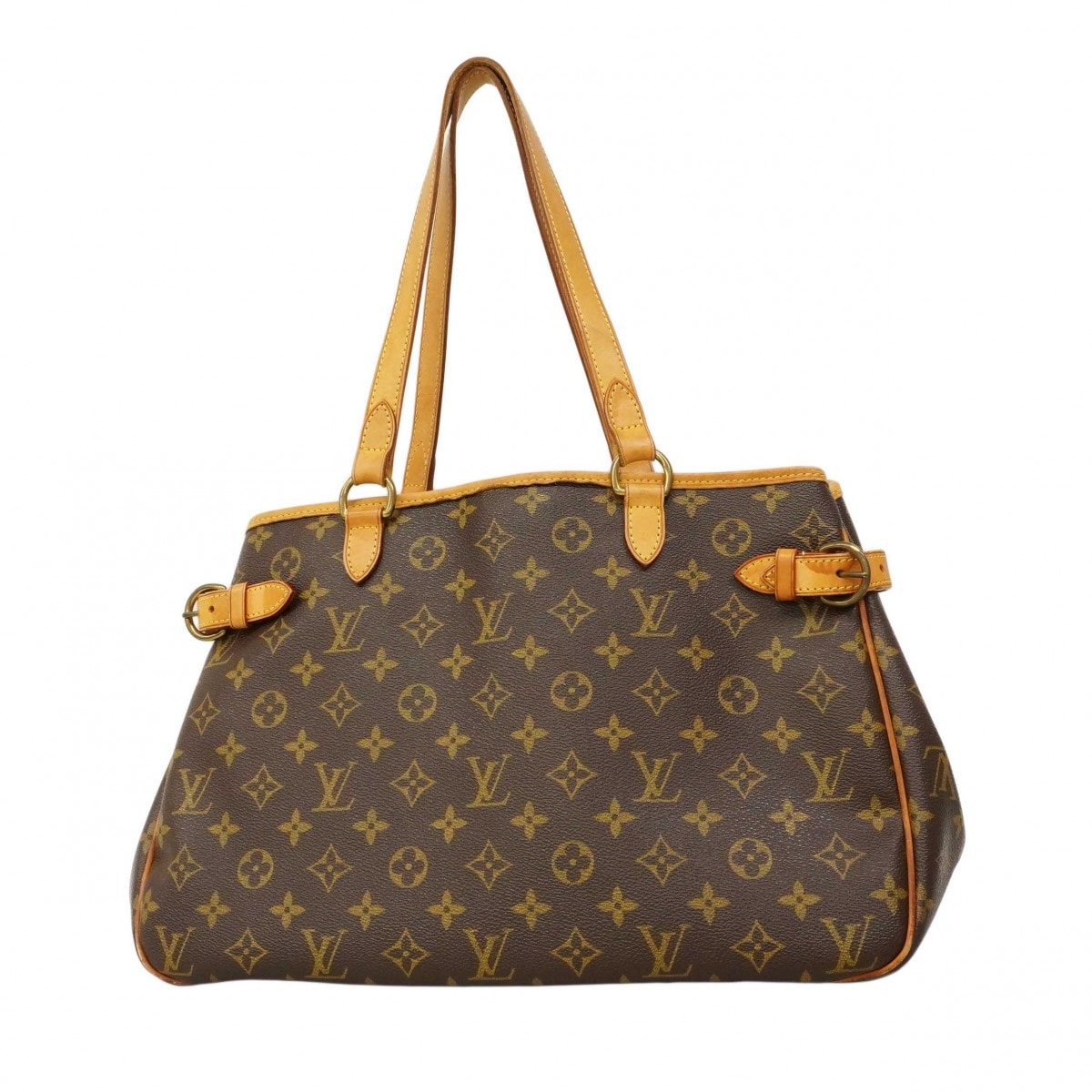【6db2188】ルイヴィトン トートバッグ モノグラム バティニョールオリゾンタル M51154 ブラウン【中古】レディース
