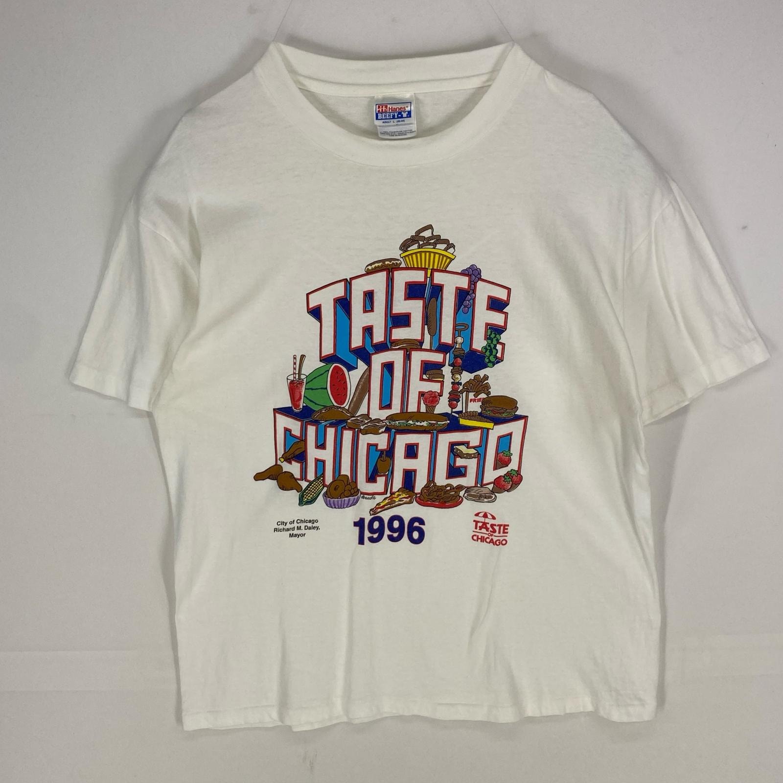 古着 90's/90年代 ヘインズ Hanes USA製 半袖Tシャツ シングルステッチ クルーネック L  ホワイト系 メンズ