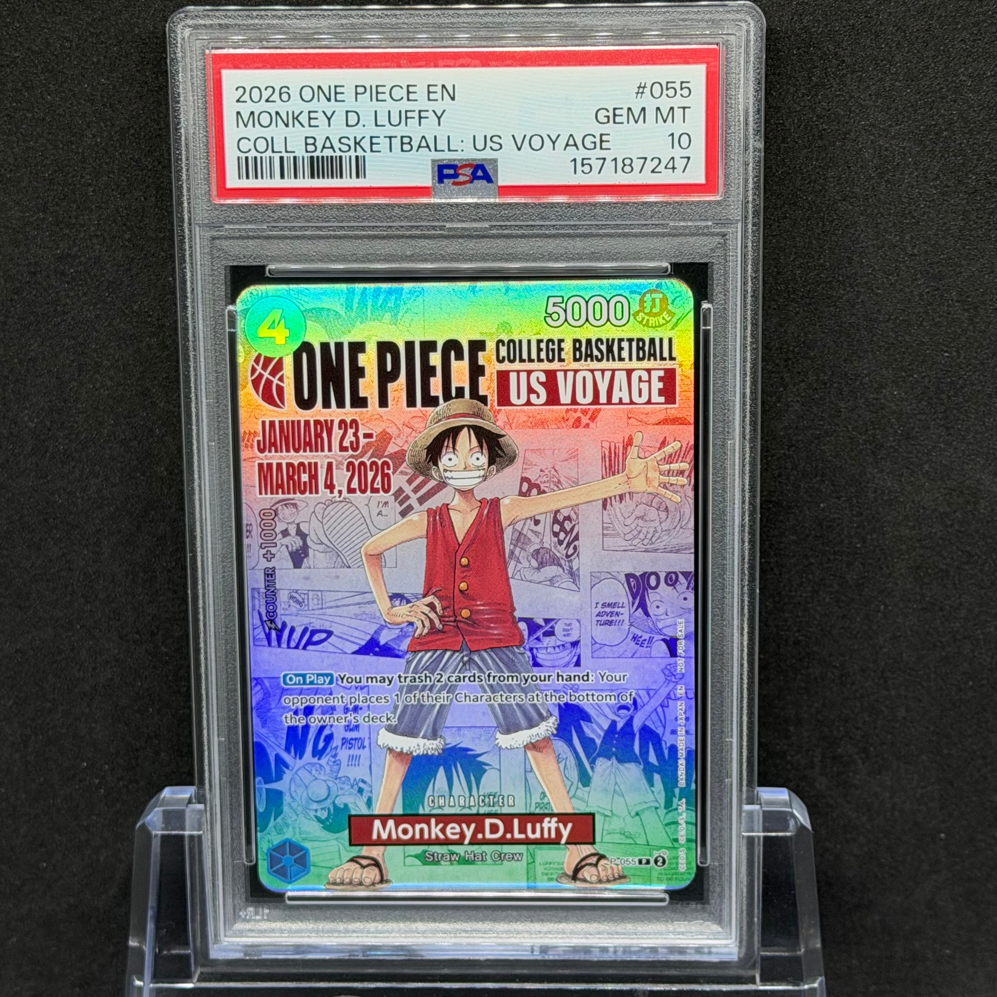 PSA10】モンキー・D・ルフィ：P (開封済) [P-055]【英語版