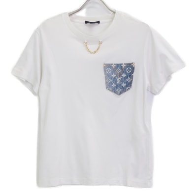 ルイヴィトン 【国内正規/22年製】RW221J UOL FMTS16 モノグラムデニムポケット 半袖Tシャツ/ S