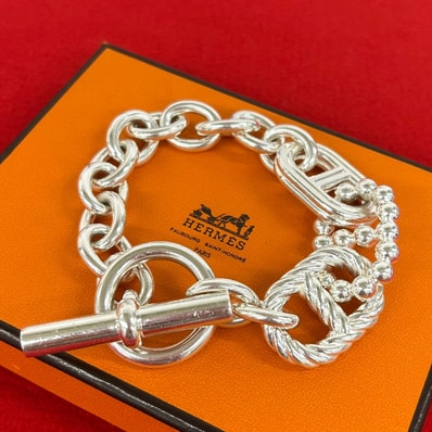 HERMES エルメス シェーヌダンクル パラード GM ブレスレット シルバー925 ブレスレット シルバー
472-5