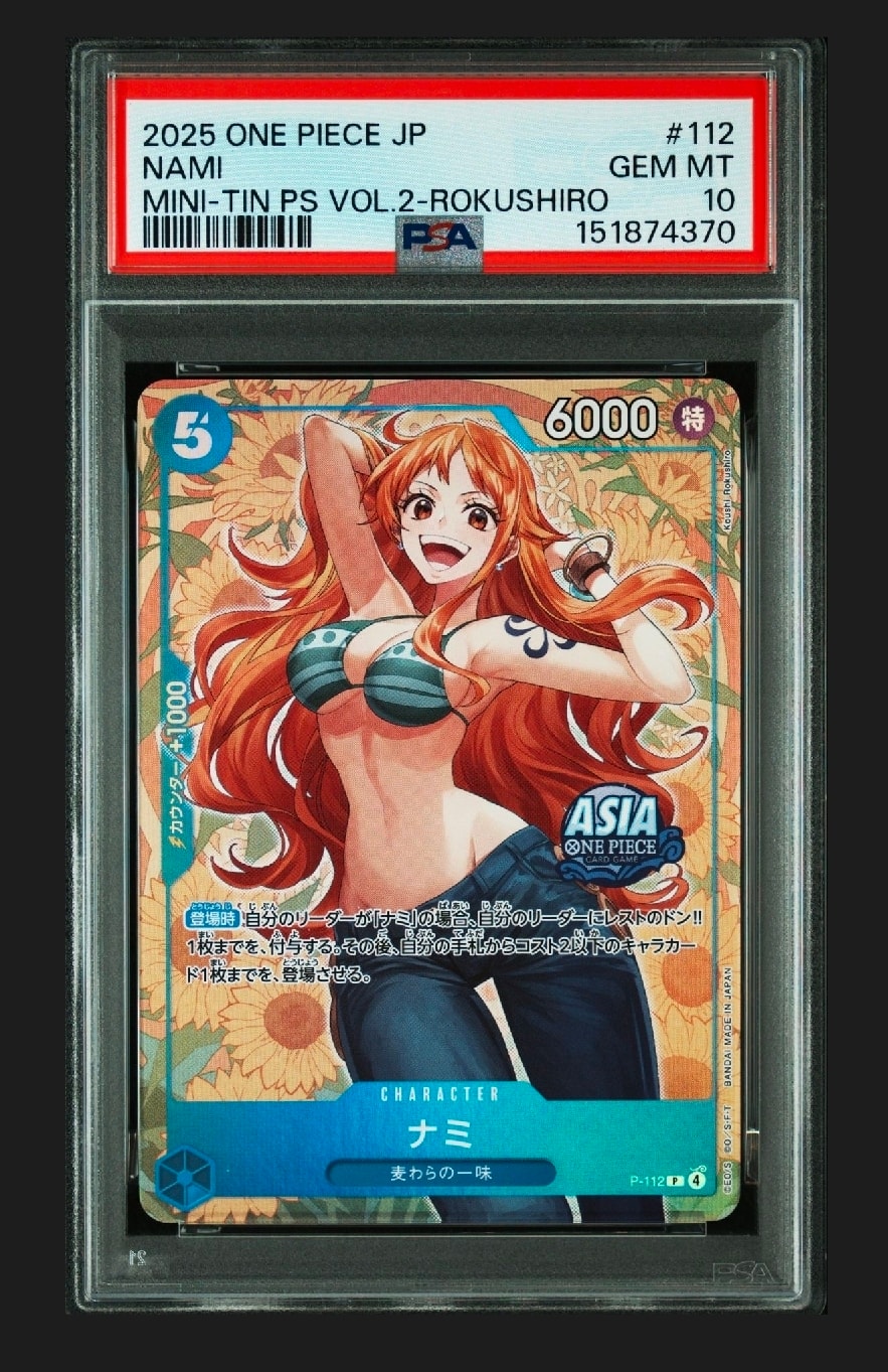 PSA10】ナミ P [P-112]【アジア版】(プロモーションカード「ミニティン