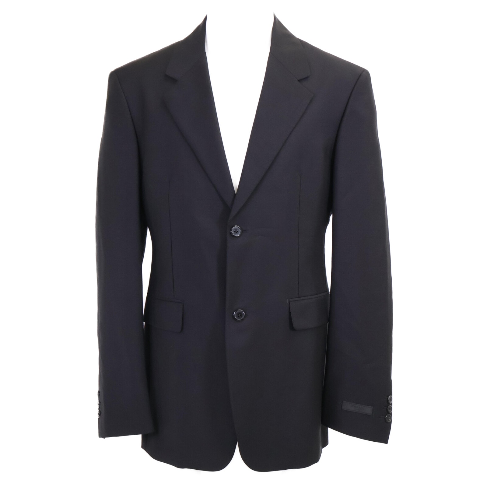 プラダ 【新品同様/国内正規/22年製】UGI215 12I1 モヘアxウール 2Bテーラード 48R