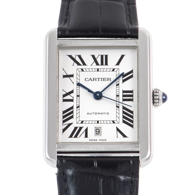 CARTIER カルティエ タンクソロXL W5200027 ステンレススチール【中古】
