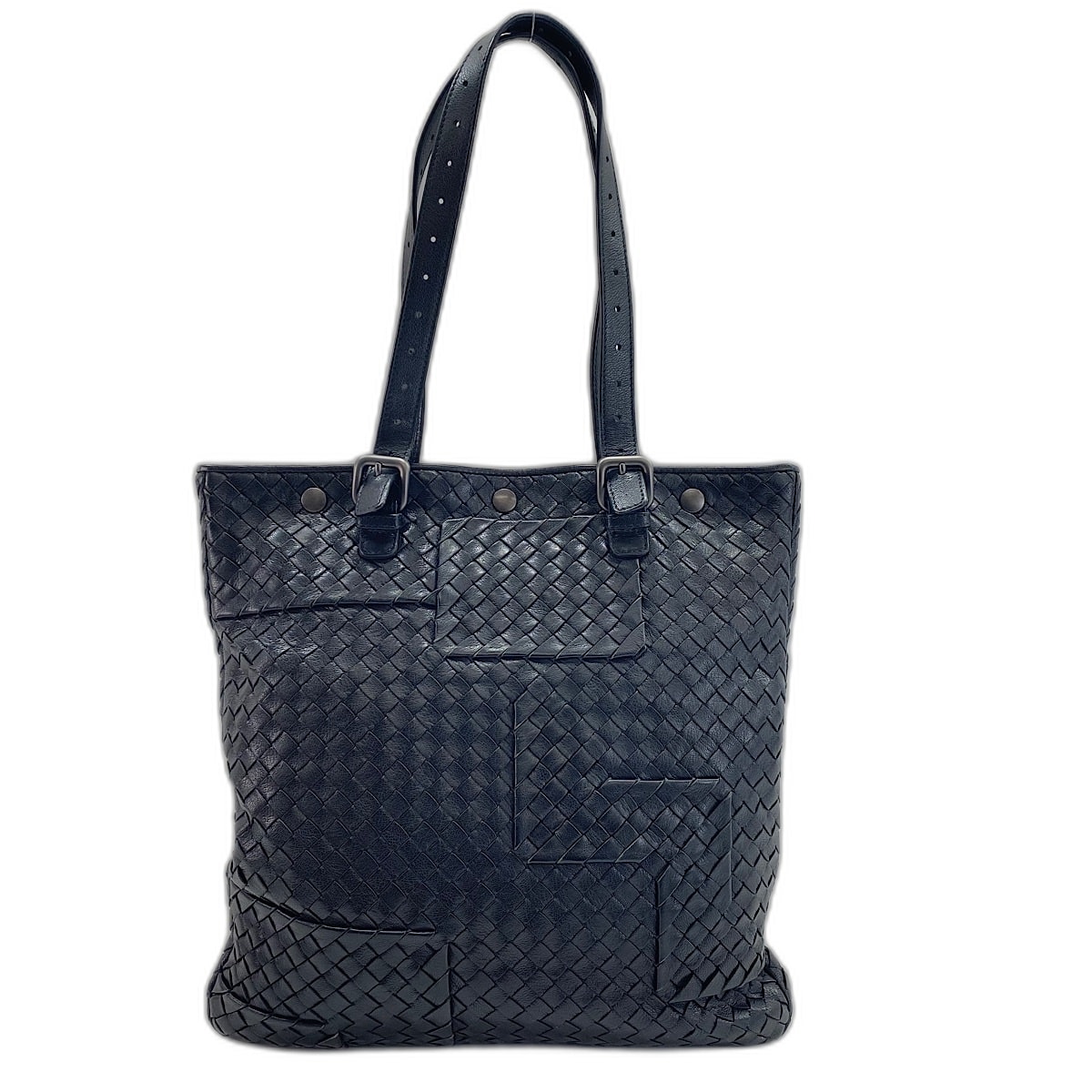 ボッテガヴェネタ BOTTEGAVENETA イントレチャート トートバッグ レザー【中古】