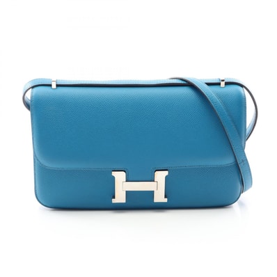 エルメス HERMES コンスタンス3 エラン ショルダーバッグ バッグ レザー ヴォーエプソン □R刻印(2014年製造) レディース ブルー系 【中古】