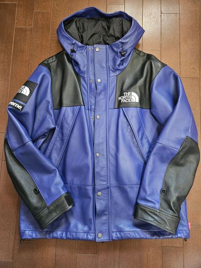 Supreme x The North Face Leather Mountain Parka "Purple"