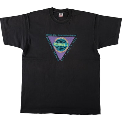 古着 90年代 フルーツオブザルーム FRUIT OF THE LOOM プリントTシャツ USA製 メンズXL相当/eaa667251