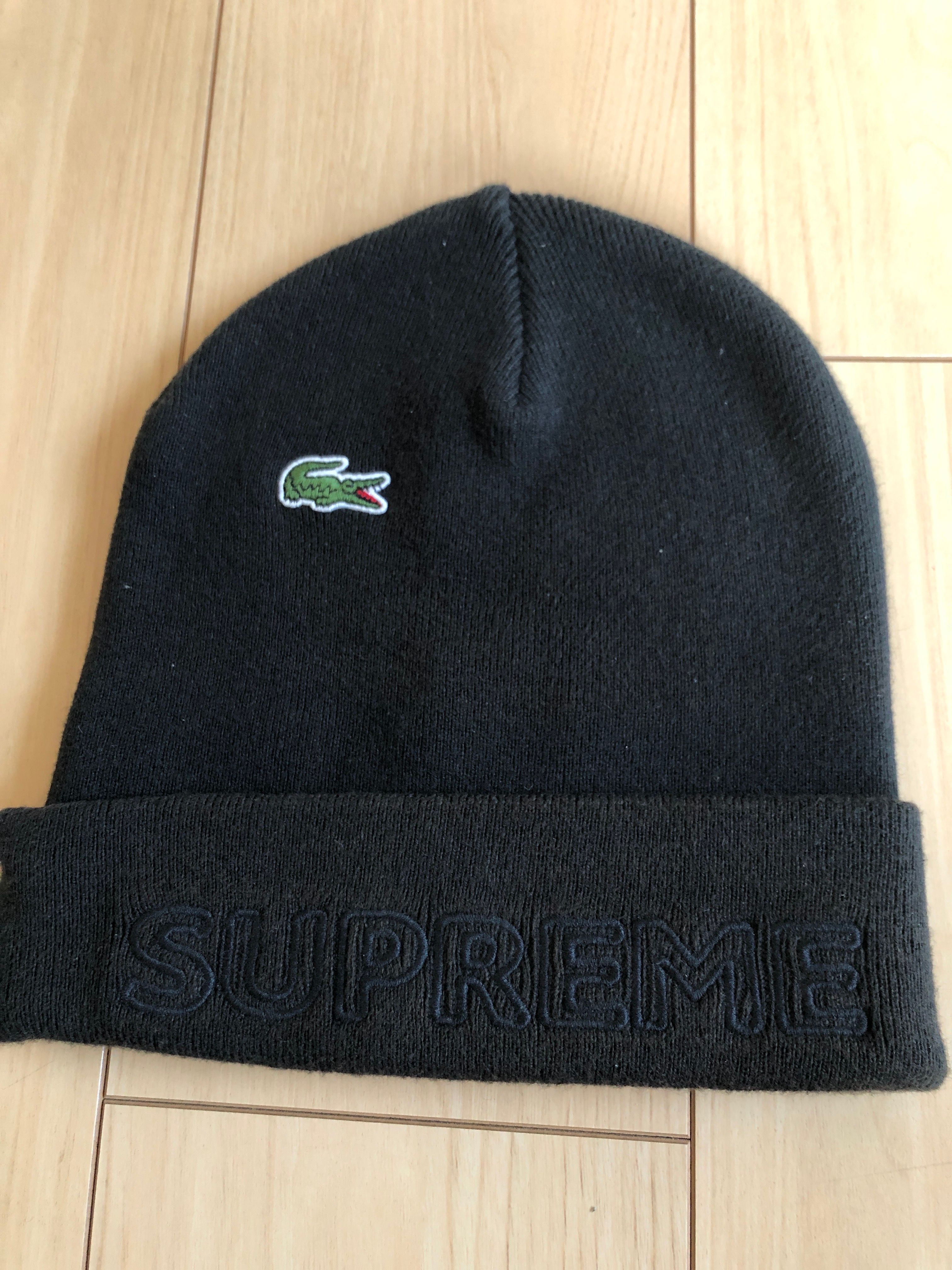 Supreme / Lacoste Beanie "Black"
