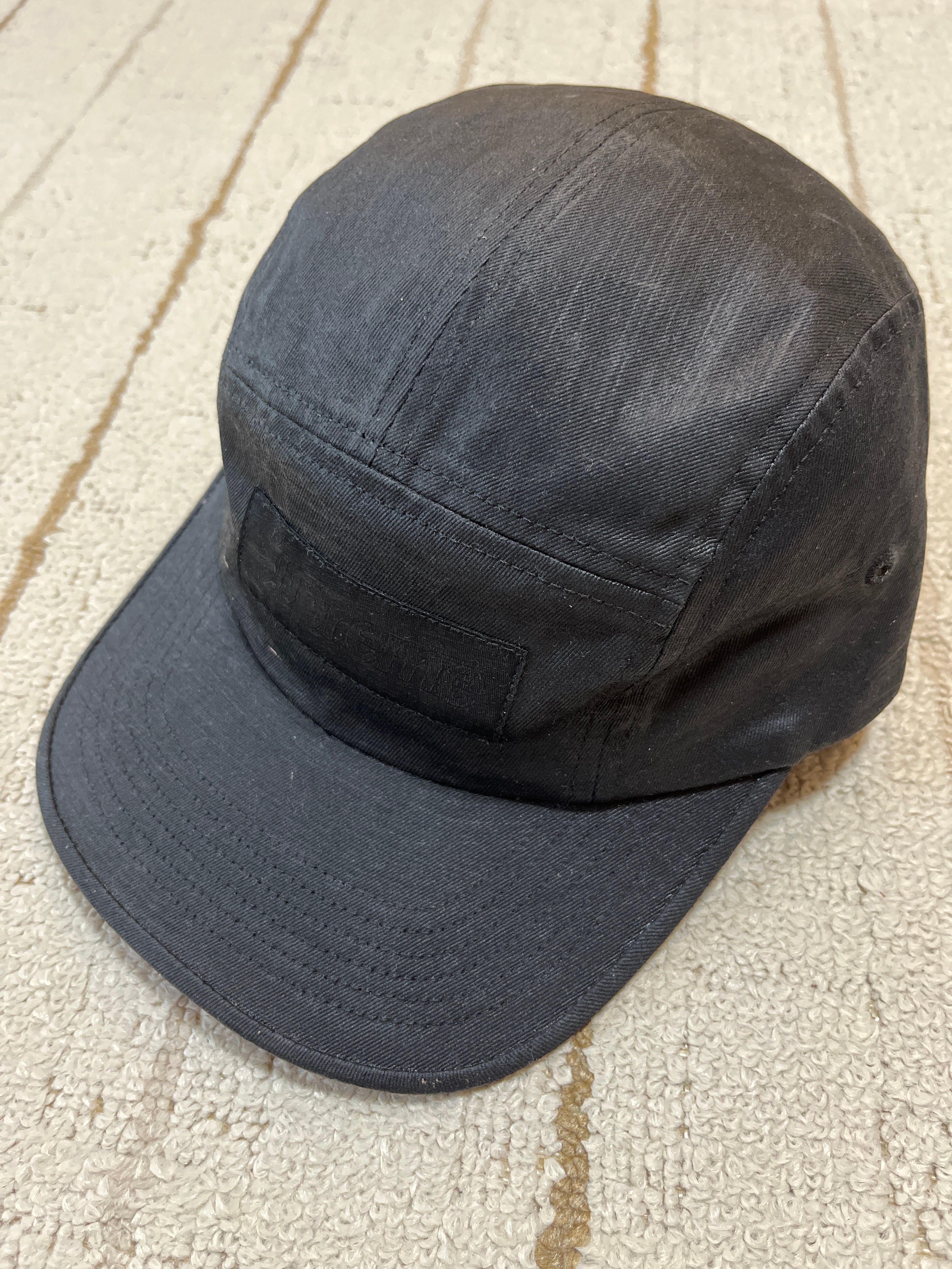 Supreme x MM6 Maison Margiela Painted Camp Cap "Black"