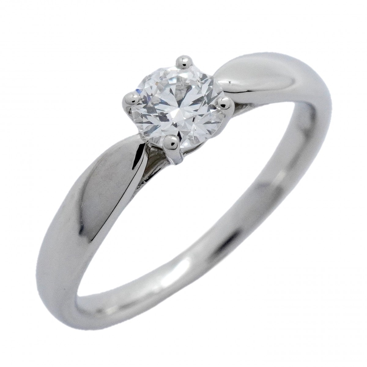 【6jdb0408-24】ティファニー リング ハーモニー 1PD Pt950 プラチナ ダイヤモンド 0.30ct 8号【中古】レディース