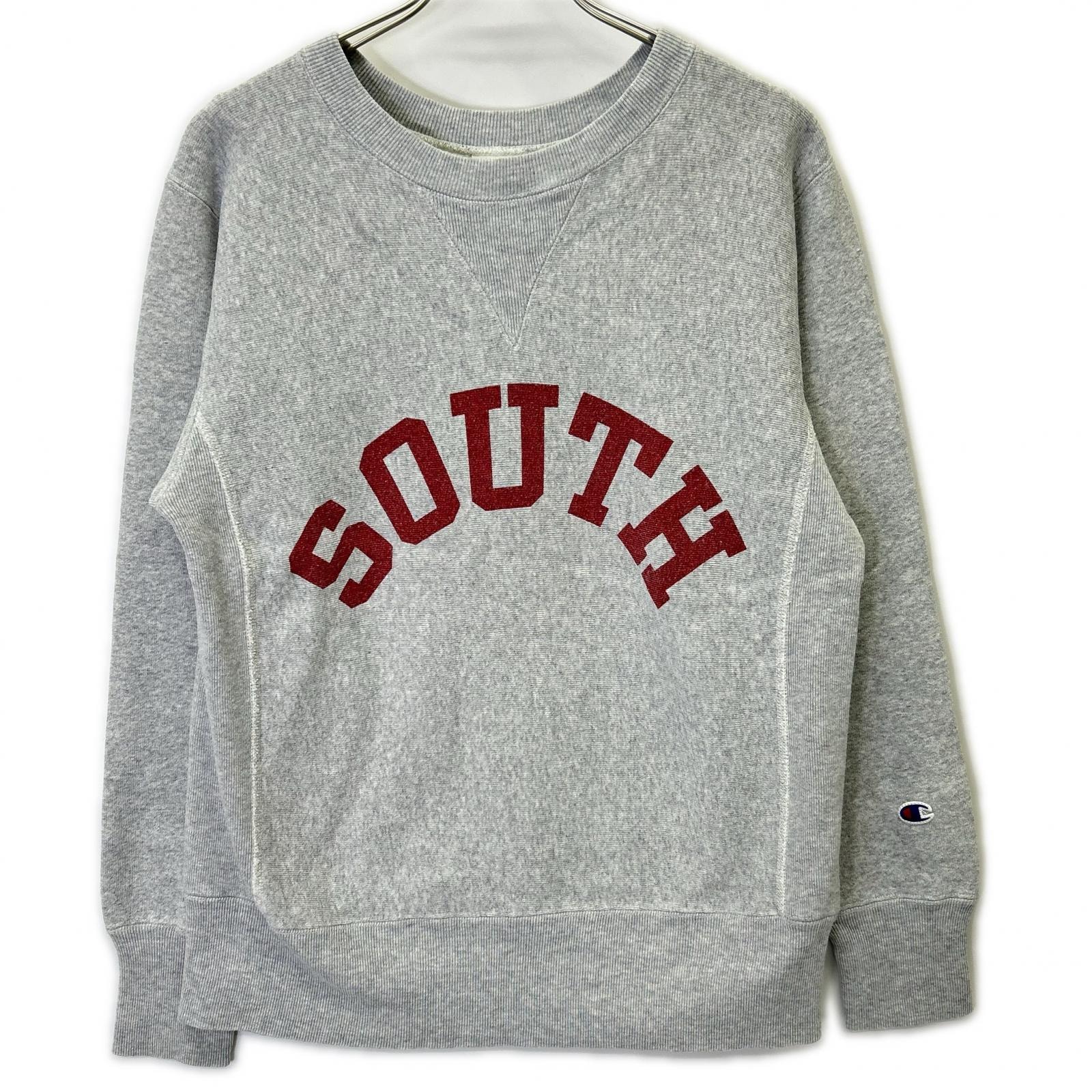 チャンピオン グレー リバースウィーブ SOUTH スウェットシャツ MEDIUM