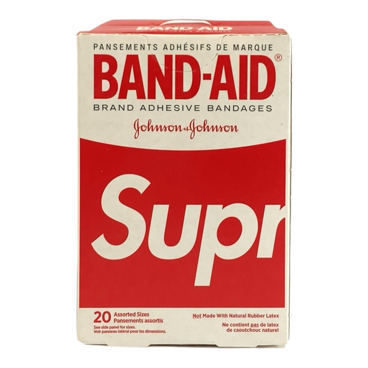 超美品 Supreme シュプリーム BAND-AID レッド ホワイト ポリウレタン 絆創膏 バンドエイド 604746 【中古】
