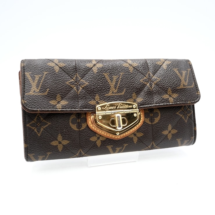 LOUIS VUITTON(ルイヴィトン)ポルトフォイユ・サラ モノグラム・エトワール ヴィンテージ 長財布 ウォレット キルティング ゴールド金具 M66556【中古】
