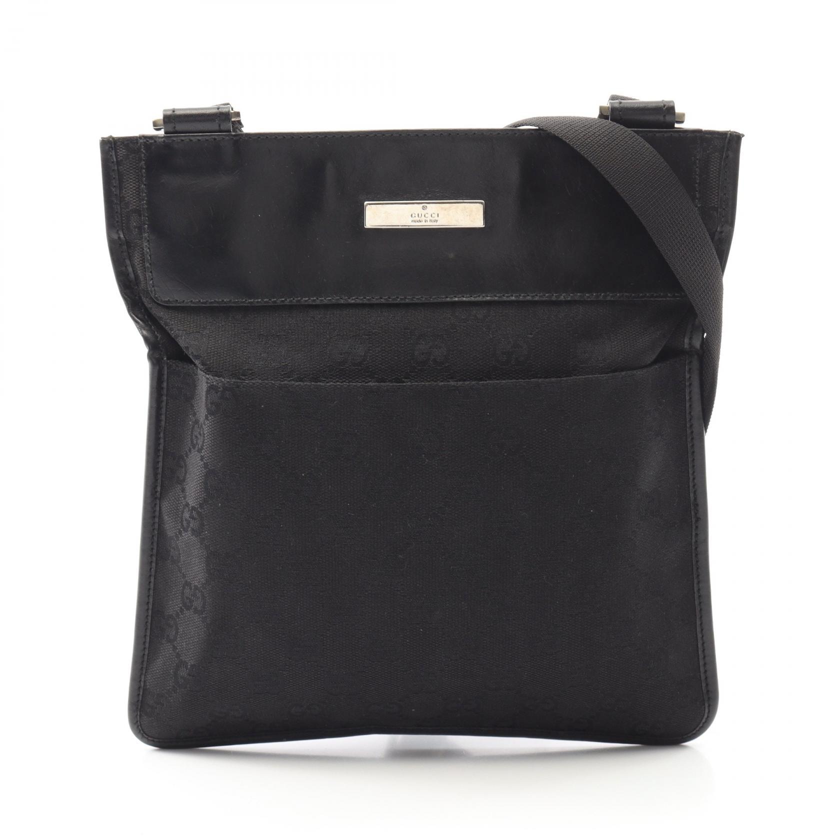 グッチ GUCCI ショルダーバッグ バッグ キャンバス レザー レディース ブラック系 27639 【中古】