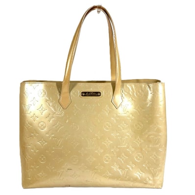ルイヴィトン LOUIS VUITTON ウィルシャーMM ウィルシャー MM M91441 モノグラムヴェルニ カバン 肩掛け ショルダーバッグ トートバッグ ハンドバッグ モノグラムヴェルニ ブロンコライユ ベージュ