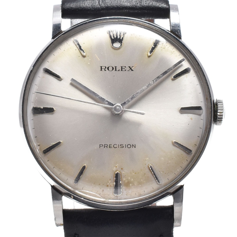 ロレックス ROLEX 3411 ヴィンテージ プレシジョン Cal.1225 シルバー 手巻き メンズ 腕時計 O#150652