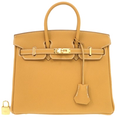 エルメス バーキン25 トゴ ナチュラルサブレ W ハン