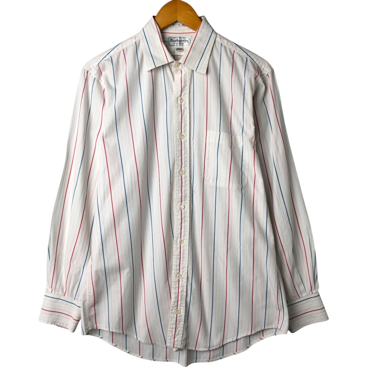 古着 バーバリー Burberry's BURBERRYS OF LONDON 長袖 ストライプシャツ USA製 メンズL相当 ヴィンテージ/eaa560170