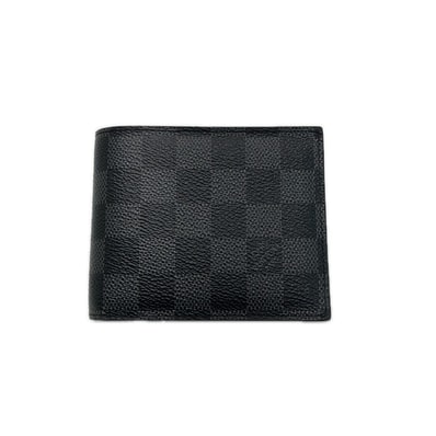 LOUIS VUITTON ルイヴィトン ダミエ・グラフィット ポルトフォイユ アメリゴ N60053 2つ折り財布 イニシャルイ:N.Y入