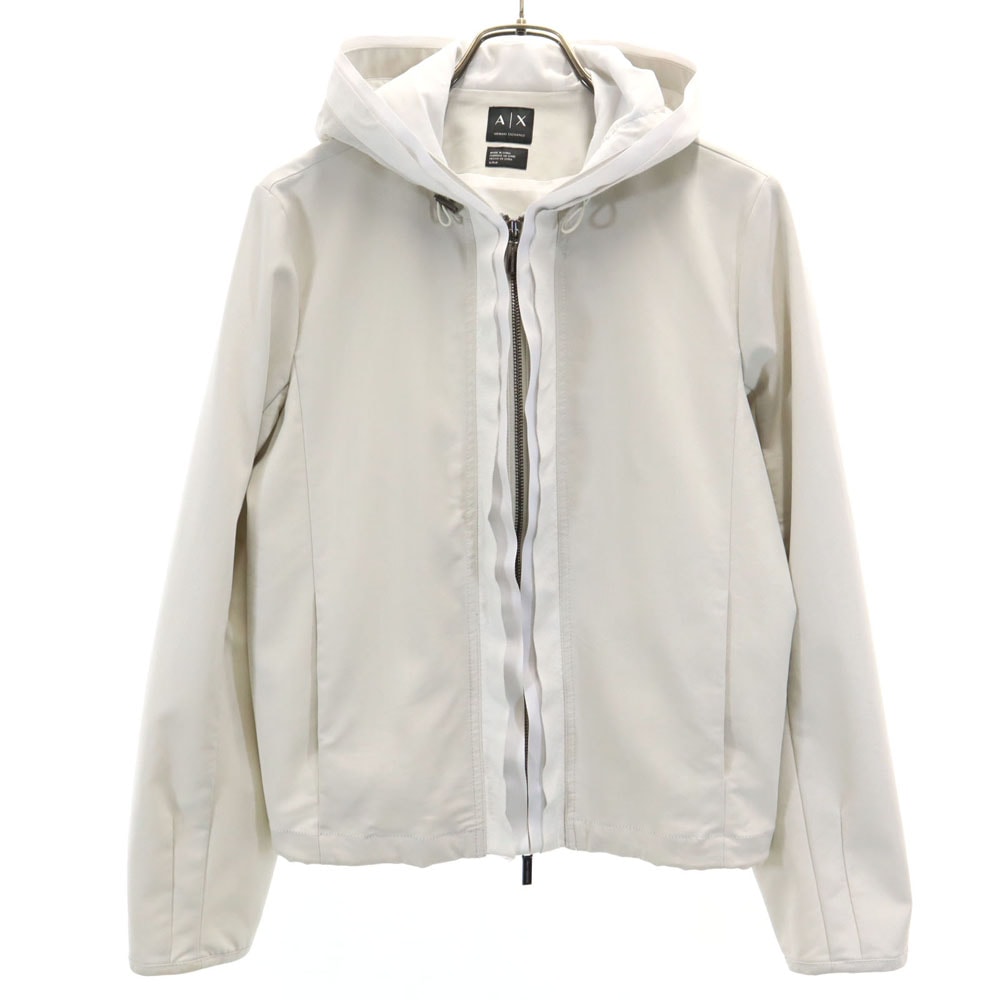 ARMANI EXCHANGE アルマーニエクスチェンジ ジップパーカー S ライトグレー