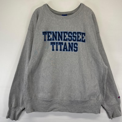 古着 00’s/00年代 チャンピオン Champion スウェット クルーネック トレーナー リバースウィーブ 二段プリント 2XL グレー系 メンズ