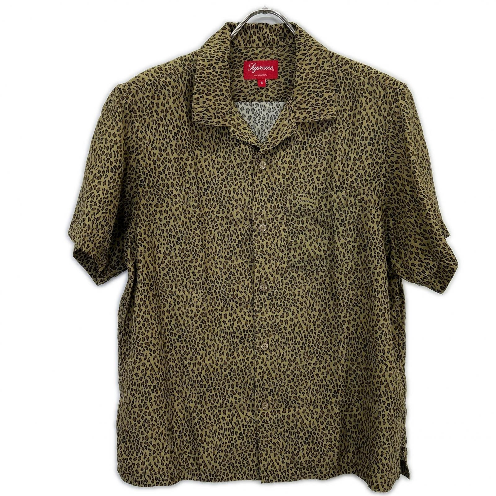 シュプリーム レオパード シルク S/S SHIRT 半袖シャツ S