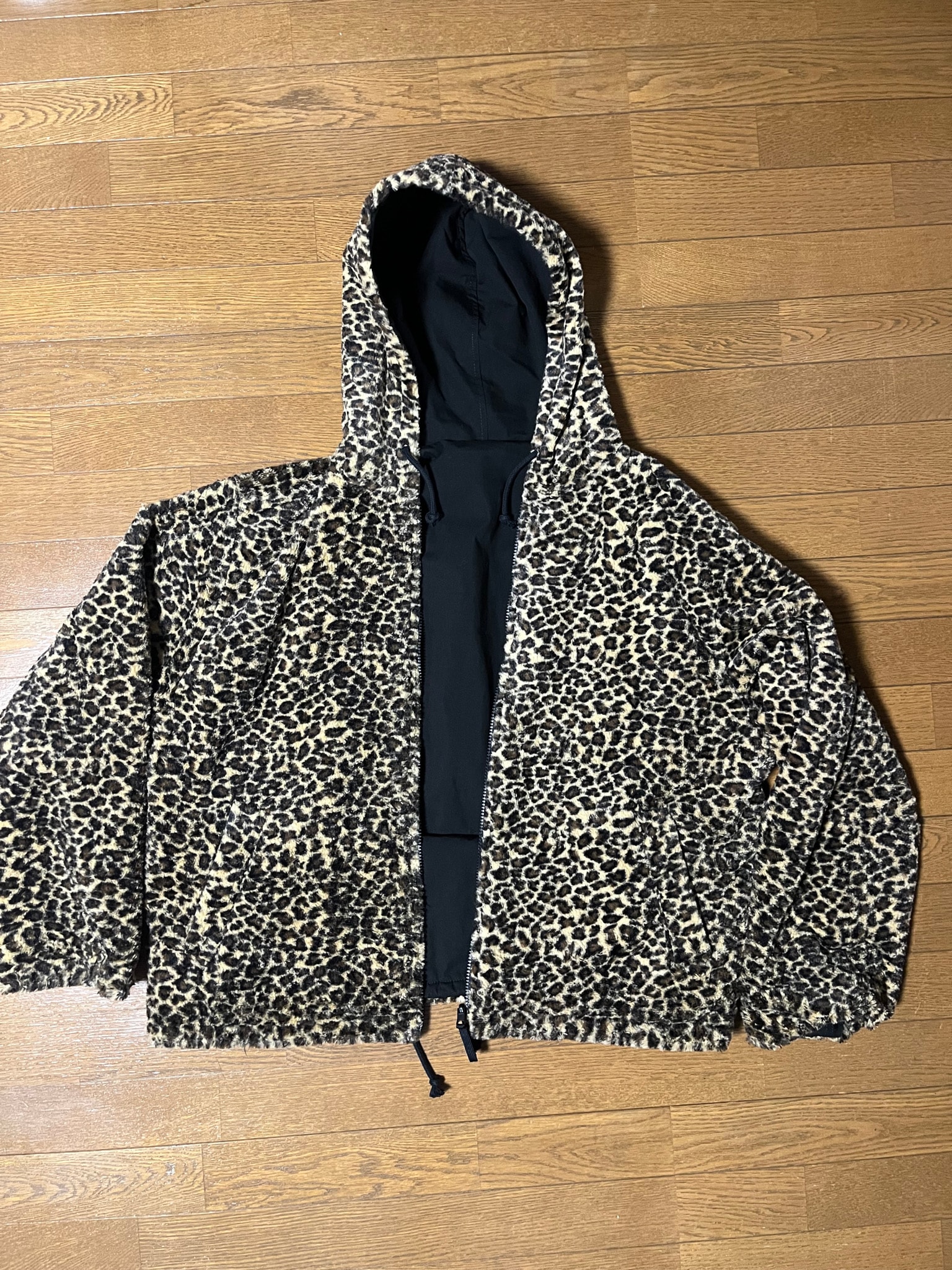 Stussy Reversible Hooded Jacket "Leopard"