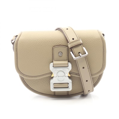 ディオール Dior GALLOP ギャロップ ミニ ショルダーバッグ バッグ レザー レディース ベージュ系 【中古】