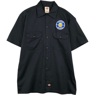 古着 ディッキーズ Dickies 半袖 ワークシャツ メンズM相当/eaa658057