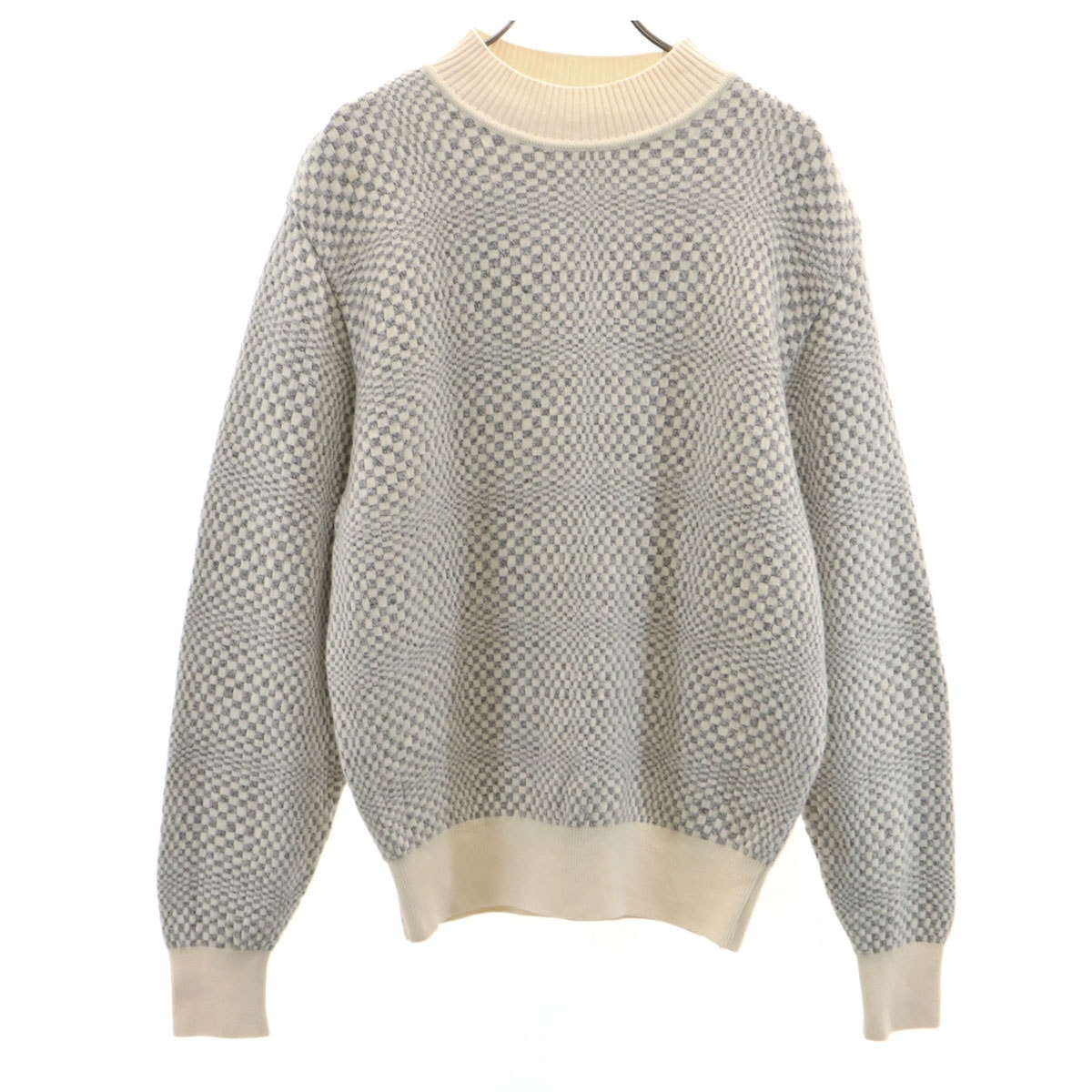 Christian Dior SPORTS クリスチャンディオールスポーツ 90s オールド 幾何学柄 長袖 セーター L アイボリー ニット