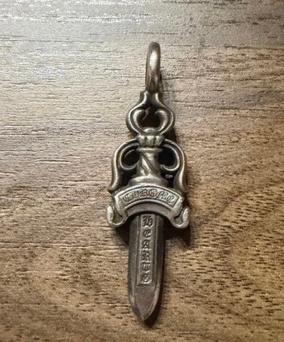 Chrome Hearts Double Dagger Pendant "Silver"