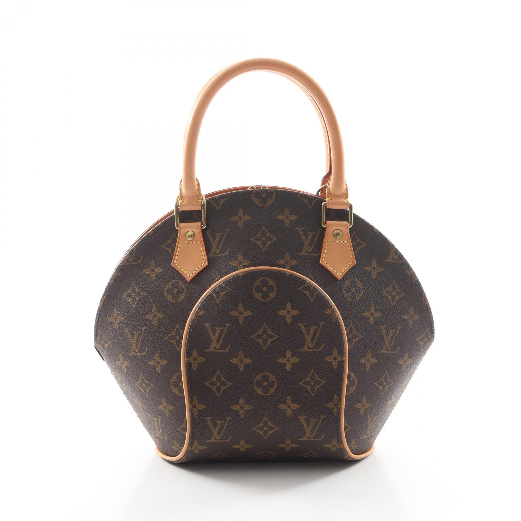 ルイ・ヴィトン LOUIS VUITTON エリプスPM モノグラム ハンドバッグ バッグ PVCコーティングキャンバス レザー レディース ブラウン系 M51127 【中古】