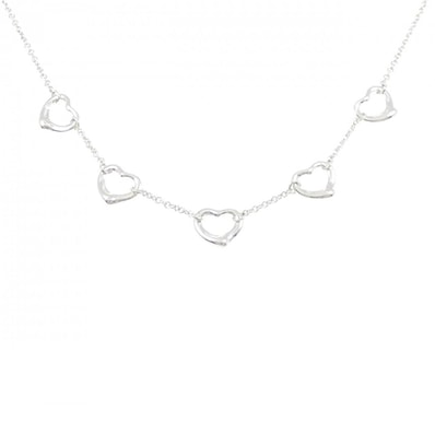 ティファニー オープンハート 5モチーフ ネックレス