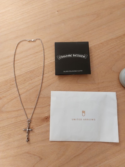 Chrome Hearts Raleigh Cross Charm "Silver"