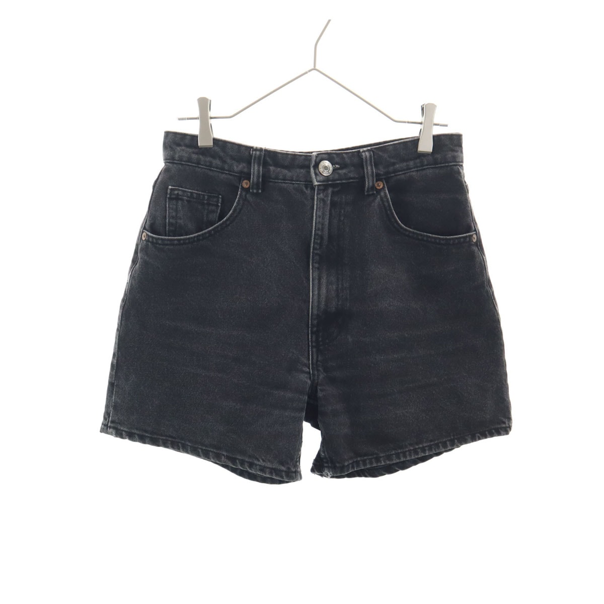 ZARA ザラ デニムショートパンツ 6 ブラック