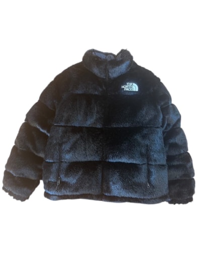 Supreme x The North Face Faux Fur Nuptse Jacket "Black"