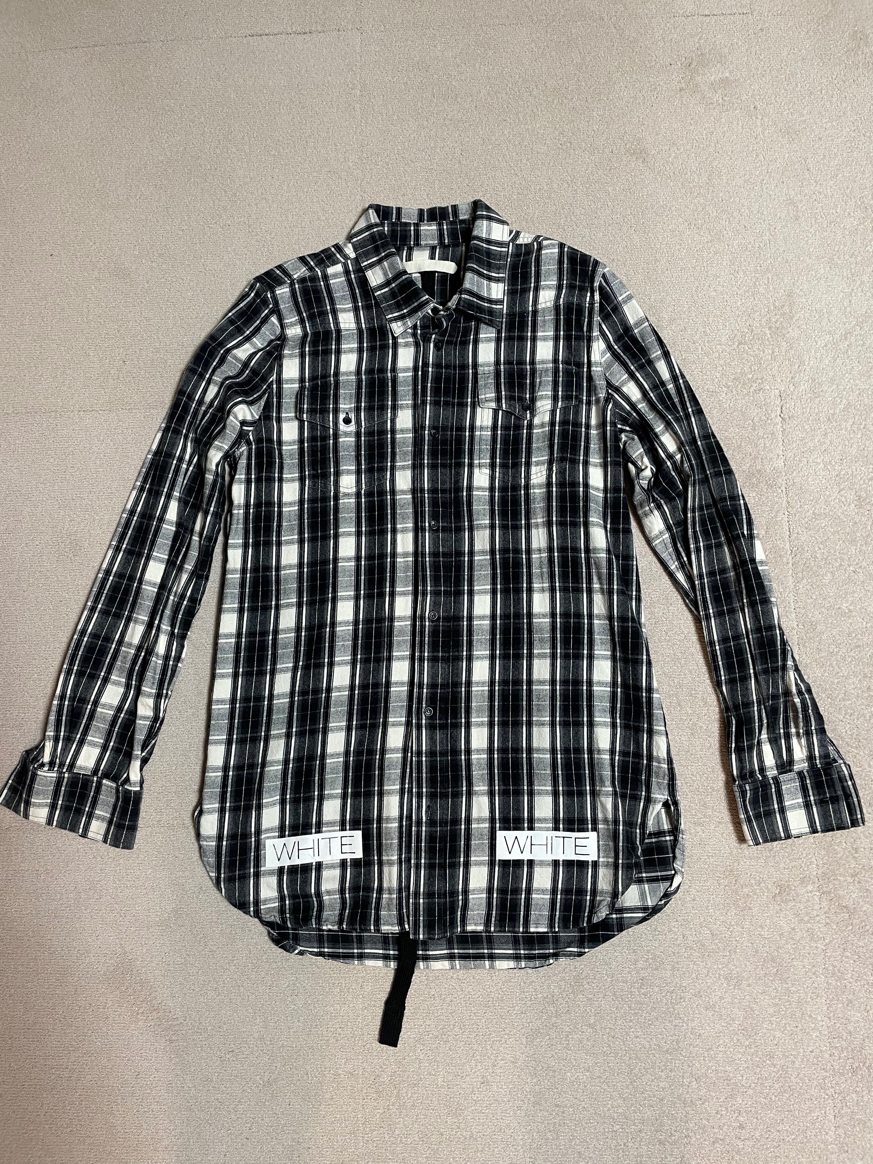 OFF-WHITE フランネルチェックシャツ