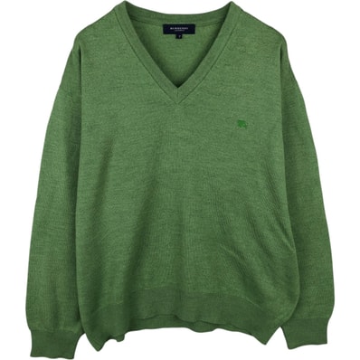 古着 バーバリー Burberry's LONDON Vネック メリノウールニットセーター メンズL相当/eaa637140